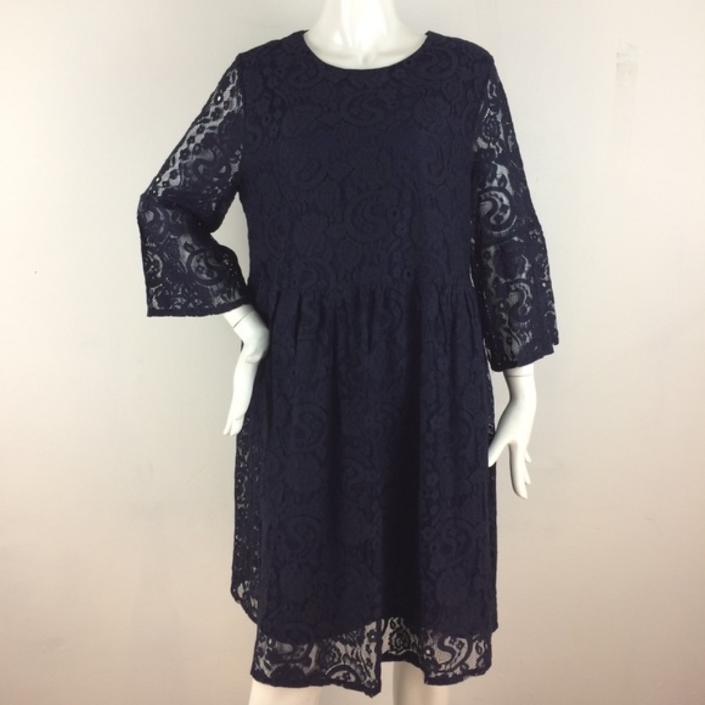 NWT Navy Blue engagement/cocktail lace dress- XXL